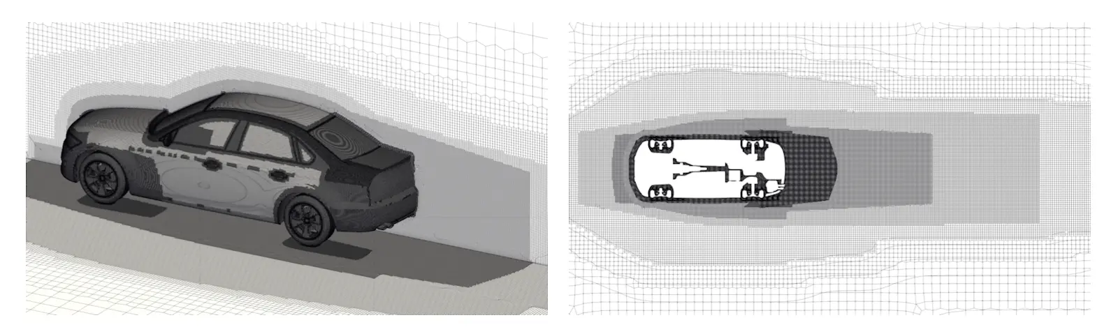 The DrivAerML CFD meshes: roughly 160 million cells per vehicle variant